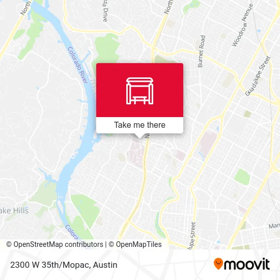 2300 W 35th/Mopac map