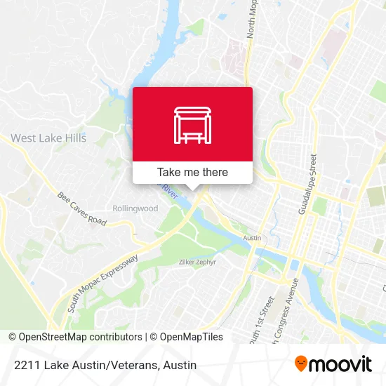 Mapa de 2211 Lake Austin/Veterans