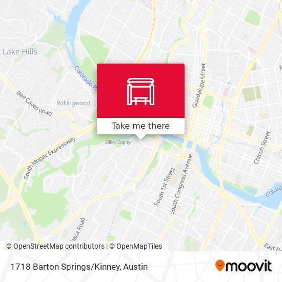 1718 Barton Springs/Kinney map