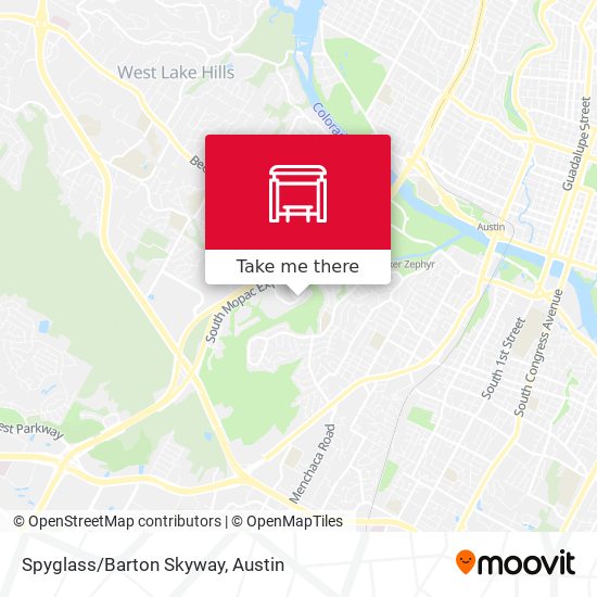 Spyglass/Barton Skyway map