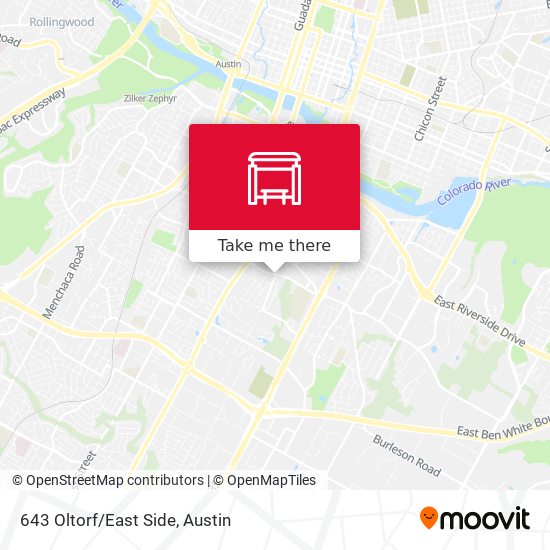 Mapa de 643 Oltorf/East Side