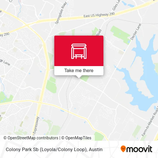 Colony Park Sb (Loyola / Colony Loop) map