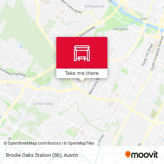 Brodie Oaks Station (Sb) map