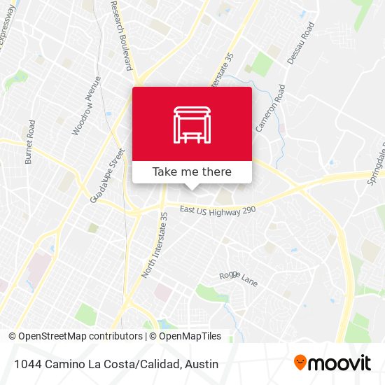 1044 Camino La Costa/Calidad map