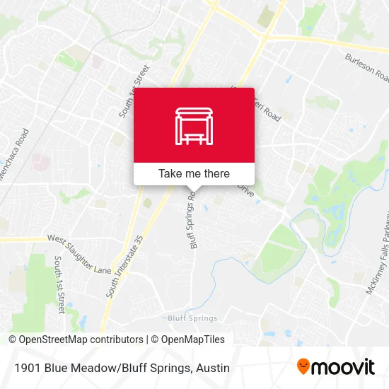 Mapa de 1901 Blue Meadow/Bluff Springs