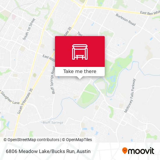 6806 Meadow Lake/Bucks Run map