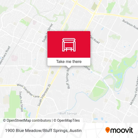 Mapa de 1900 Blue Meadow/Bluff Springs