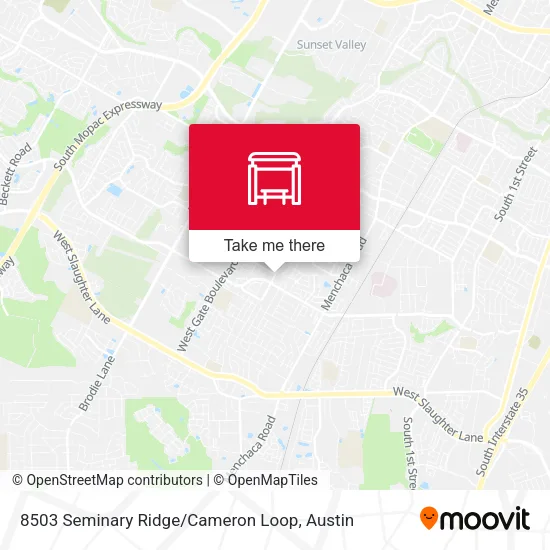 8503 Seminary Ridge / Cameron Loop map