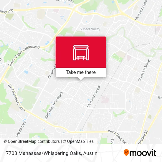 Mapa de 7703 Manassas/Whispering Oaks