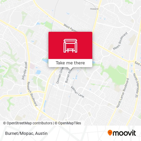 Burnet/Mopac map