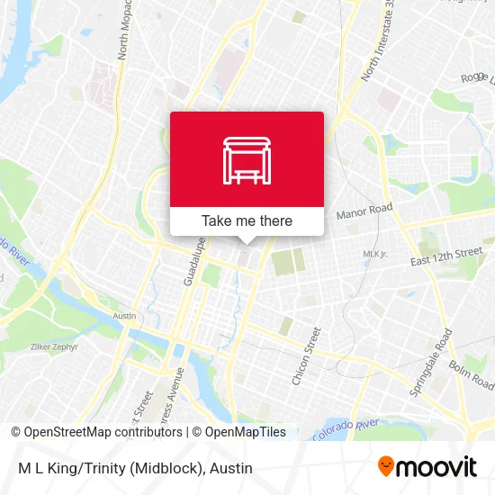 Mapa de M L King/Trinity (Midblock)