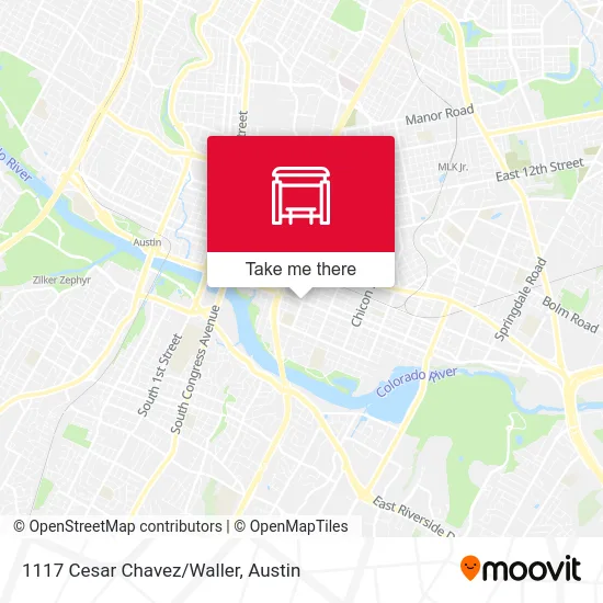 1117 Cesar Chavez/Waller map