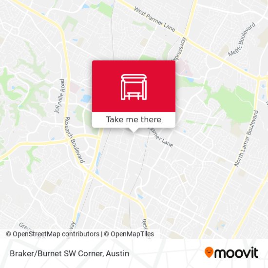 Braker/Burnet SW Corner map