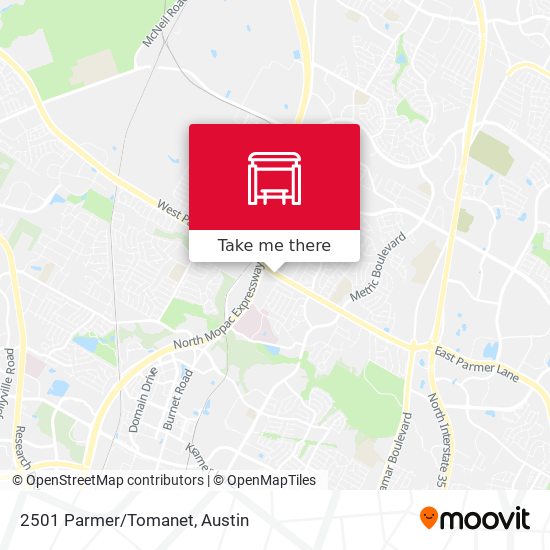 Mapa de 2501 Parmer/Tomanet