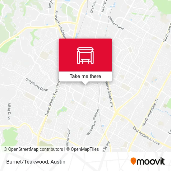 Burnet/Teakwood map