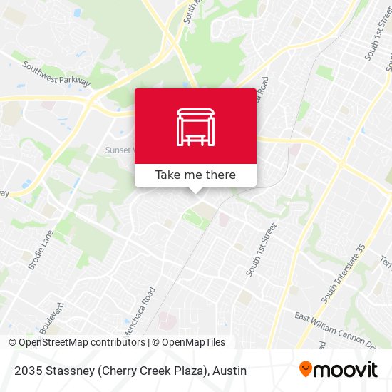 2035 Stassney (Cherry Creek Plaza) map