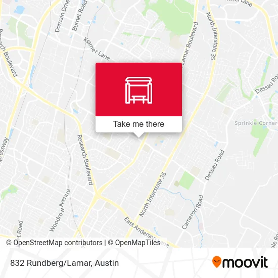 832 Rundberg/Lamar map