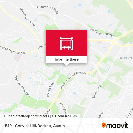 5401 Convict Hill/Beckett map