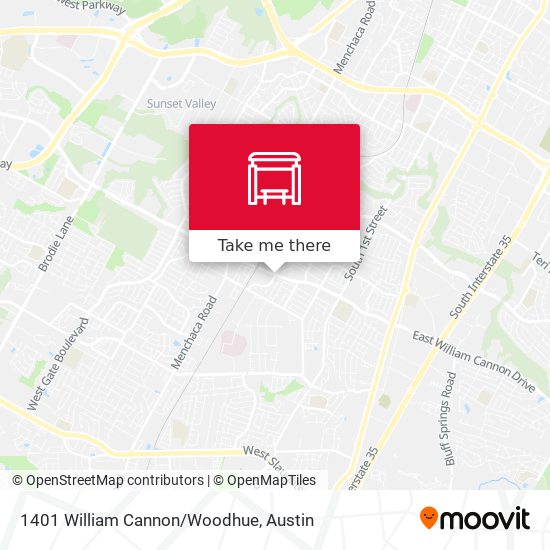 1401 William Cannon/Woodhue map