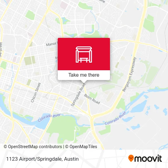 1123 Airport/Springdale map