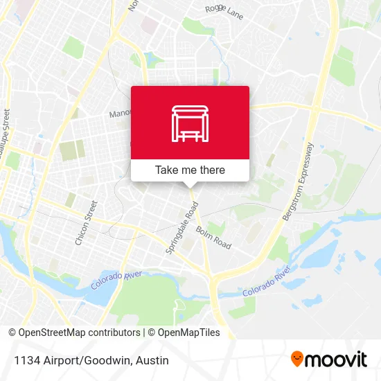 1134 Airport/Goodwin map