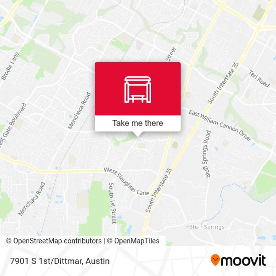 7901 S 1st/Dittmar map