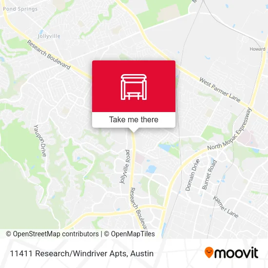 11411 Research/Windriver Apts map