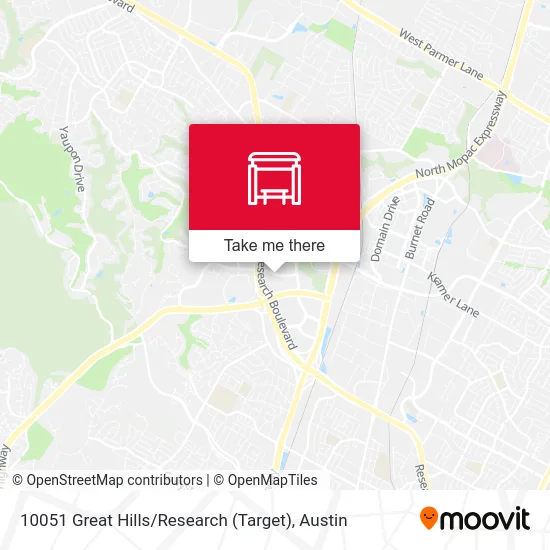 10051 Great Hills / Research (Target) map