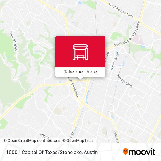 10001 Capital Of Texas / Stonelake map