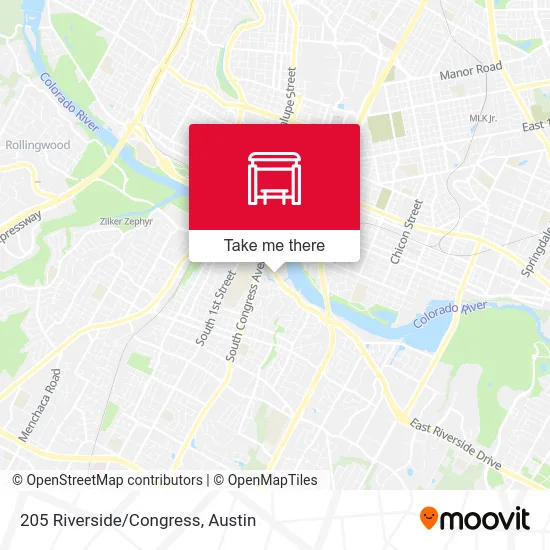 205 Riverside/Congress map