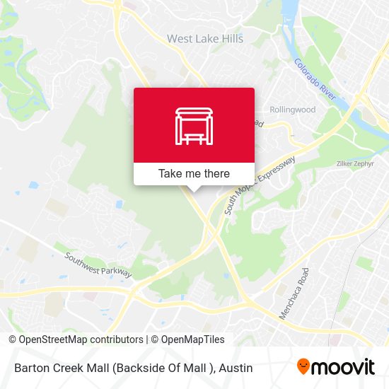 Barton Creek Mall (Backside Of Mall ) map