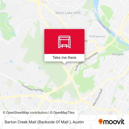 Barton Creek Mall (Backside Of Mall ) map