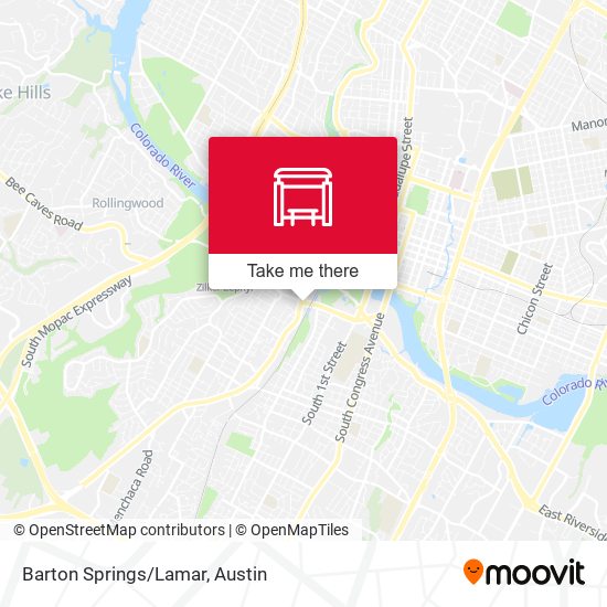 Barton Springs/Lamar map