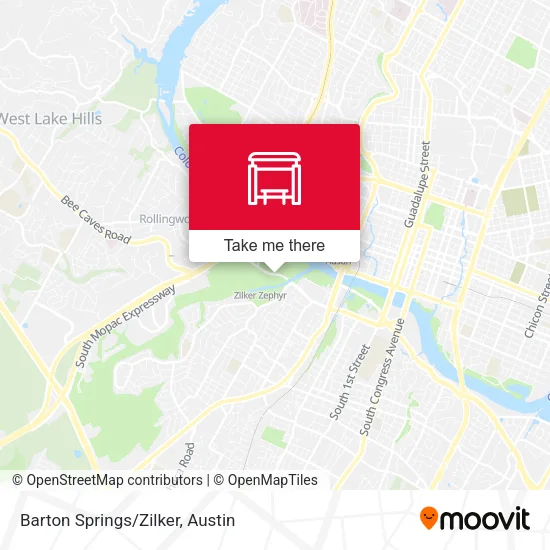Mapa de Barton Springs/Zilker