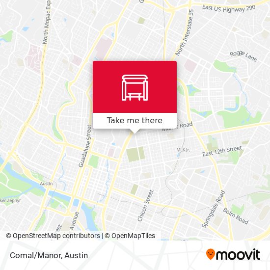 Comal/Manor map