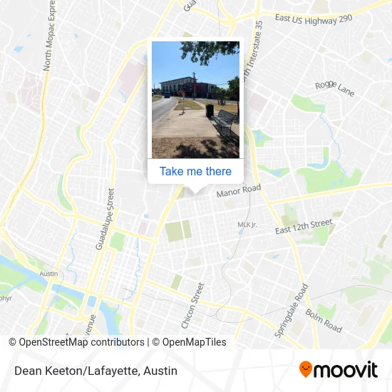 Dean Keeton/Lafayette map