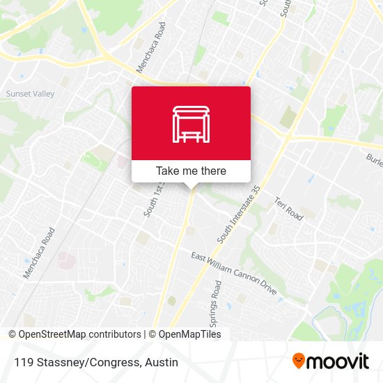 Mapa de 119 Stassney/Congress