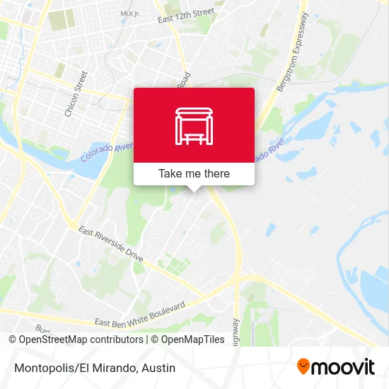 Montopolis/El Mirando map