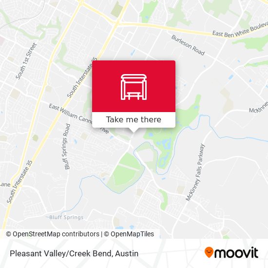Pleasant Valley/Creek Bend map