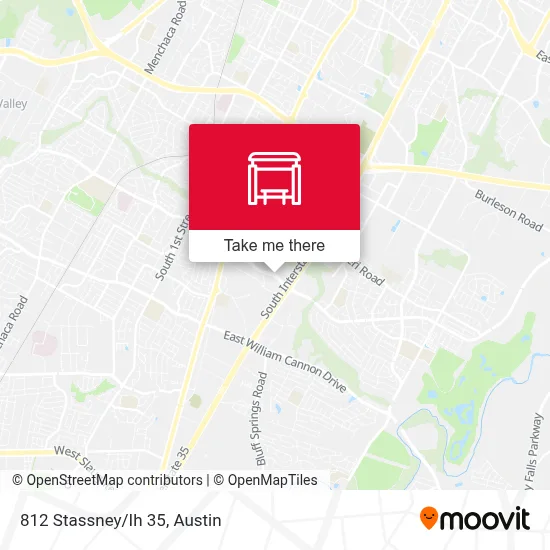 812 Stassney/Ih 35 map