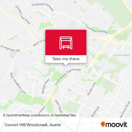 Convict Hill/Woodcreek map