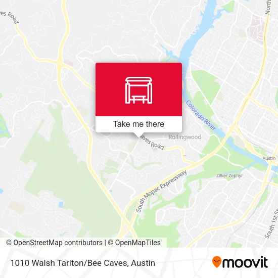 Mapa de 1010 Walsh Tarlton/Bee Caves