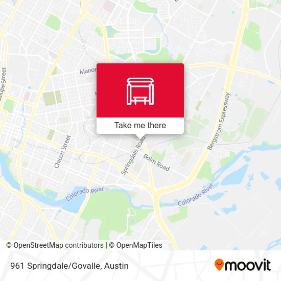 Mapa de 961 Springdale/Govalle