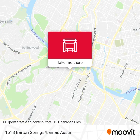 1518 Barton Springs/Lamar map