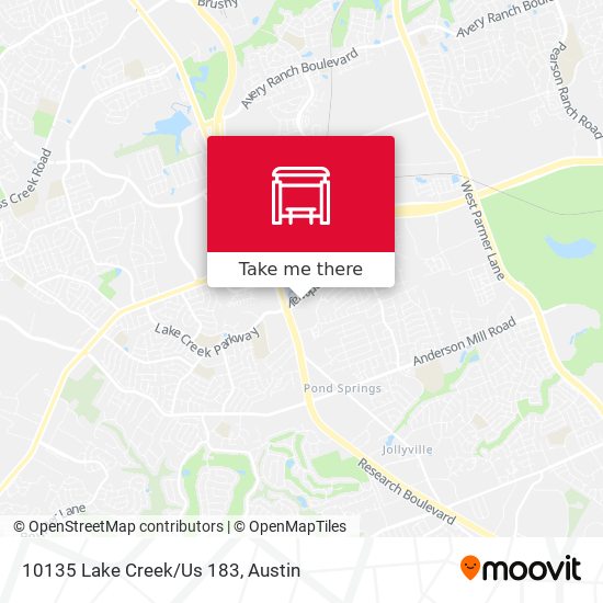 Mapa de 10135 Lake Creek/Us 183