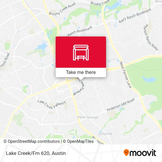 Mapa de Lake Creek/Fm 620