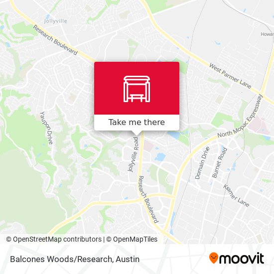 Balcones Woods/Research map