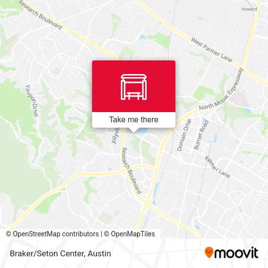 Braker/Seton Center map