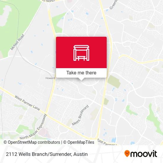 2112 Wells Branch/Surrender map