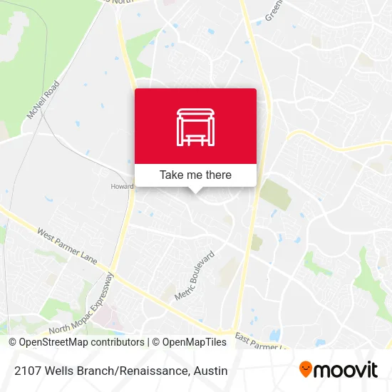 2107 Wells Branch/Renaissance map